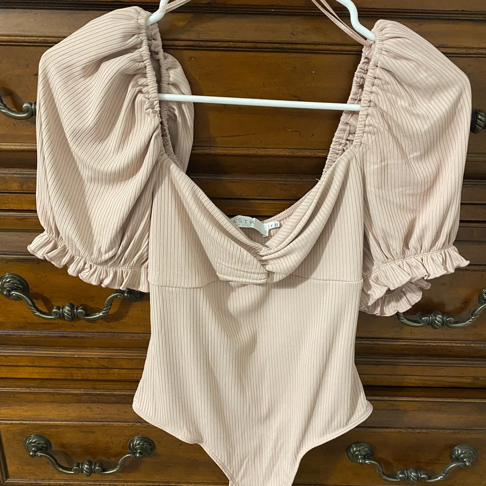 New without tags blush thong bodysuit